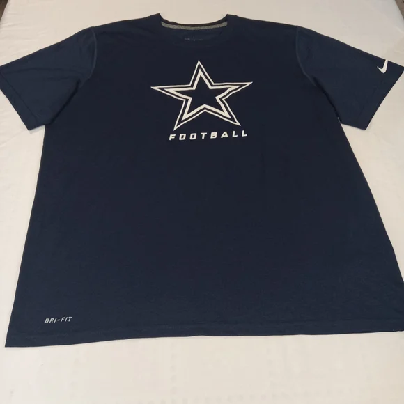 Nike Men's Dallas CawboysNavy Blue Football T-Shirt Size XL - Picture 2 of 12